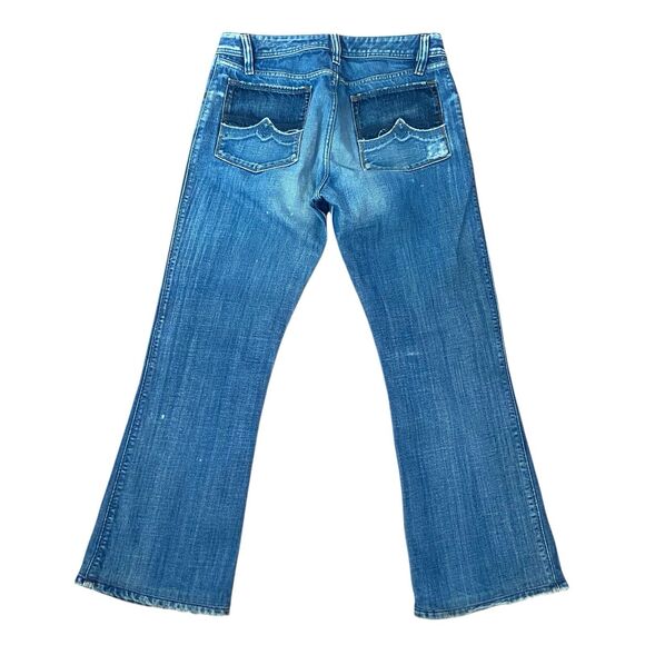 Diesel Industry Blue Jeans Women 31x29 Button Fly Shortened with Original Hem - Picture 2 of 9